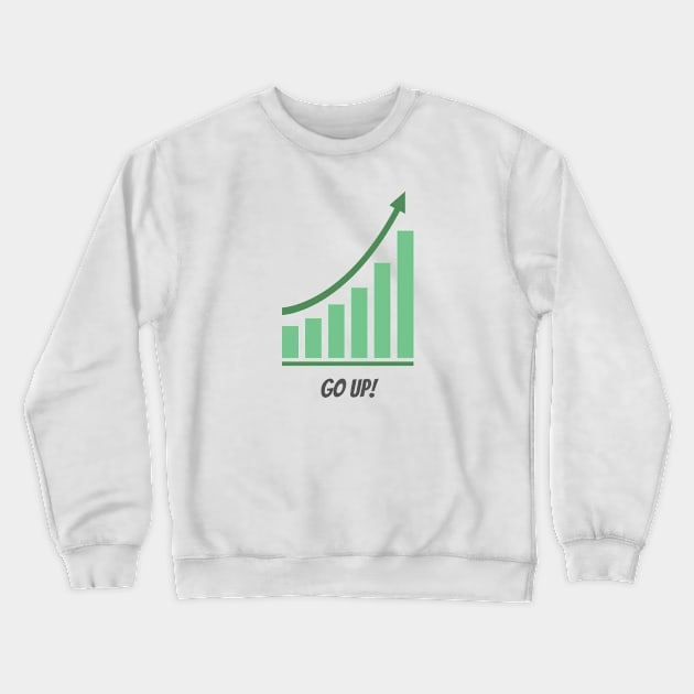 Statistics-Go up! Crewneck Sweatshirt by Retrofit